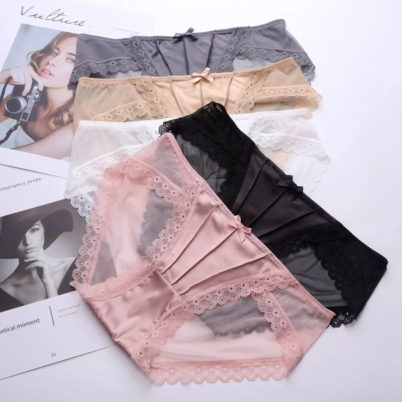 European and American Lace Underpants Women′s Hip Bag Low Waist Seamless Underpants.